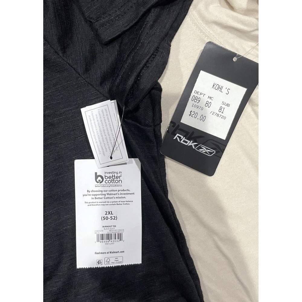 Bundle of 2 New with Tags Men's Shirts – Reebok, No Boundaries‎ Size 2XL